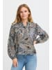 Pulz Langarm-Bluse PZJAYLA Loose fit in Dark Sapphire Paisley Printed