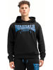 Lonsdale T-Shirt "Chatsworth Herren Kapuzensweatshirt normale Passform" in Schwarz