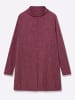 sheego by Joe Browns Longpullover in bordeaux-meliert
