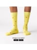 von Jungfeld Motivsocken FRUITY ICONS in Strawberry - Bright Yellow