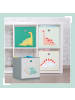 relaxdays 4 x Kinder Aufbewahrungsboxen " Dinos A" in Bunt - (B)30 x (H)30 x (T)30 cm