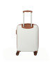 travelite Bali - 4-Rollen-Kabinentrolley S 55 cm (weiß/cognac) in weiÃŸ/cognac