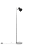Beliani Stehleuchten CORBONES in Schwarz/Grau - (W) 23 x (H) 149 x (L) 23 cm