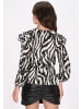 faina Damen Bluse in Schwarz Weiss
