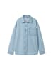 TOM TAILOR Denim Jeansjacke in Used Light Stone Blue Denim