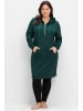 sheego Sweatkleid in tiefgrün