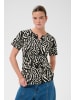 Kaffe T-shirt KAbella Regular fit in Black Deep/Chalk s animal