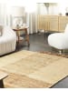 Beliani Geflochtener Teppich HAMZALAR in Beige - (W) 140 x (H) 1.5 x (L) 200 cm