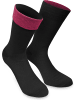 normani 1 Paar Socken Bi-Color in Schwarz/Beere