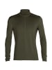 icebreaker Unterhemd 260 Tech Zip Longsleeve in Oliv