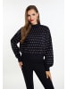 faina Damen Strickpullover in Schwarz