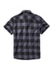Brandit Short Sleeve Shirt in black/grey