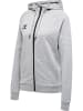 Hummel Hoodie Hmlmove Grid Cot. Zip Hoodie Woman in GREY MELANGE