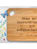 Mr. & Mrs. Panda Schneidebrett Spruch Sekretärin Helfer mit Spruch in Braun