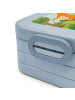 Mr. & Mrs. Panda Bentobox Fuchs Gitarre Design mit Spruch in Blau Pastell