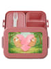 Mr. & Mrs. Panda Brotzeitdose Faultiere Herz Design ohne Spruch in Rot Pastell