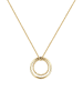 Elli Halskette 925 Sterling Silber Bi Color_Tri Color, Kreis, Twisted in Gold