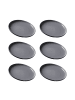Ritzenhoff & Breker 6er Set Dessertteller Jasper in Schwarz ø 19.0 cm