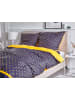 Beliani 3-tlg Bettwäsche-Set WALLINGFORD in Blau/Gelb/Lila