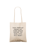 Mr. & Mrs. Panda Shopping Bag Spruch Alleine Reisen Unternehmen ... in Creme