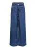 JDY Jeans mit weitem Bein in Dark Blue Denim