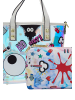 myMo Women 2-In-1 Tote Bag Set in White Multicolor
