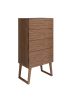 Angel Cerdá Chiffonier 7024 in Walnuss – (B)59 x (H)120 x (T)45 cm