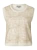 More & More kurzes, edel besticktes Stricktop in offwhite