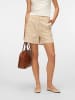 Vero Moda HW EMBROIDERY SHORTS in Oatmeal/W. Melange