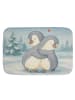 Mr. & Mrs. Panda Badematte Pinguine Kuscheln Design ohne Spruch in Weiß