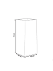 Beliani Outdoor Blumentopf DION in Grau - (W) 40 x (H) 77 x (L) 40 cm