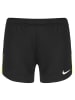 Nike Performance Trainingsshorts Academy Pro in schwarz / neongelb