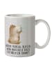 Mr. & Mrs. Panda Kaffeetasse Bär Seifenblasen mit Spruch in Grau Pastell