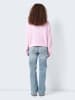Noisy may Strickpullover Relaxed Fit flauschiger Stoff in Rosa