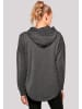 F4NT4STIC Oversized Hoodie I Believe UFO Alien Sonnenuntergang in charcoal
