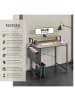tectake Schreibtisch Thornton 120 x 60 x 110 cm, Industrial Holz hell, Eiche Sonoma