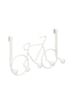 relaxdays Kleiderhaken "Fahrrad" in Weiß - (B)32 x (H)22 x (T)10 cm