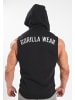 Gorilla Wear Marshall Ärmelloser Hoodie – Schwarz – 2XL