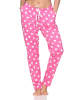 NORMANN Damen Pyjama Hose lang Mix & Match in pink