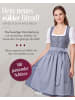 Nübler Midi Dirndl Elsa in Rauchblau