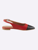 Heine Slingballerina in rot-schwarz