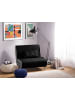 Beliani 2-tlg Einzelsofa FARRIS in Schwarz/Silber