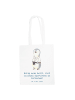 Mr. & Mrs. Panda Tote Bag Neue Sportart versuchen mit Spruch in Sky Blue