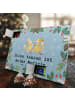Mr. & Mrs. Panda Adventskalender Füchse Salsa tanzen mit Spruch in Eisblau