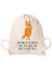 Mr. & Mrs. Panda Rucksack-Beutel Fuchs Lord mit Spruch in Creme