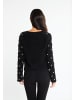 faina Damen Strickpullover in schwarz