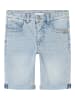 name it Long Shorts in light blue bleached denim