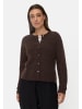 Camel Active Strickjacke mit gerader Passform in Braun