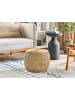 Beliani Pouf HAIPHONG in Beige/Naturfarben - (W) 40 x (H) 30 x (L) 40 cm