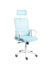 Beliani Bürostuhl MONARCH in Blau/Weiß - (W) 46 x (H) 110 x (L) 62 cm